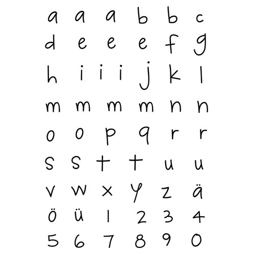 Efco stempel clear alphabet - stempel,