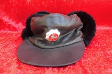 Alte Polizeimütze , Schirmmütze , gefütterte Wintermütze ,  wohl Litauen 