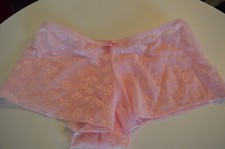 Panty in Rosa  Gr. 40 transparent Blumen