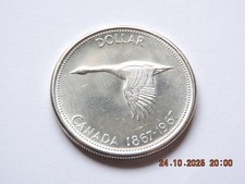 Kanada, 1967, 1 Dollar Elizabeth Gans, 800 Silber 23,32 gr.