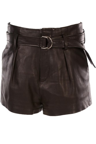 Iro schwarze ledershorts - schwarze, fr