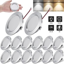 4/8/12X LED Einbauleuchten Wohnmobil Flach Spot Einbaustrahler Wohnwagen 12V 3W