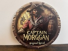 Blechschild Whisky CAPTAIN MORGEN Whisky 20cm Haus Bar Deko Vintage Retro.