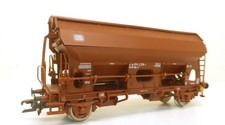 Roco H0 DB-Drehschieber-Seitenentladewagen Tdgs-z, braun, KK   W48
