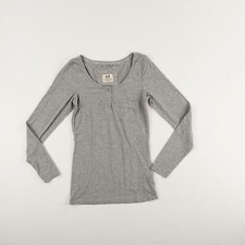 Damen shirttop xs grau - damen, gr.