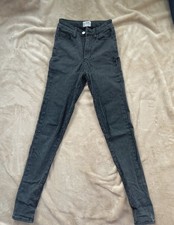 Schwarz Weiß Gestreifte Damen High Waist Hose