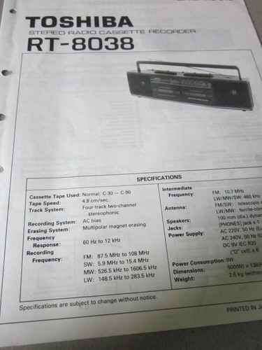 Toshiba stereo radio - stereo,