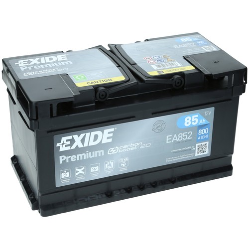 Exide premium ea852 - 85ah, 800a