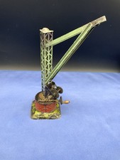 Bing Uralt Mauersockel Kran 1912-1920  Spur 0 Blechspielzeug @8128@ Eisenbahn