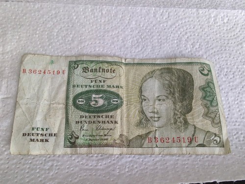 Deutsche mark schein echt - 5,