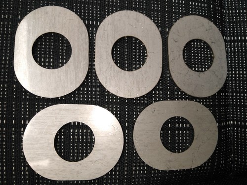 Edelstahlscheibe oval 34x43