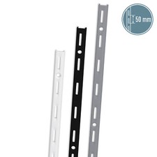 ib style® 10er Set Wandschienen Regalschienen Raster 50mm 1-reihig ver. Größen