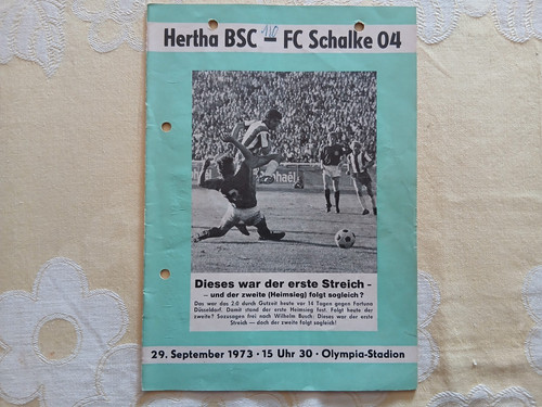 Programm 1973 hertha bsc - programm, 1973/74