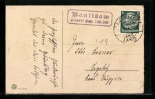 Landpoststempel Bantikow, Neustadt /Dosse, Ansichtskarte 1943 