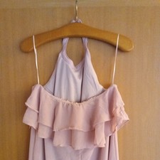 Da.Abendkleid Trauzeuginkleid Gr.46 esmara altrosa apriko Sehr lang m.Etikett 