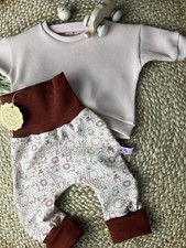 Baby Set Zirkus Waffeljersey Pumphose Sweater Babyhose Babyshirt Hose Shirt