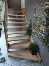 Buchentreppe Leimbinder Modern