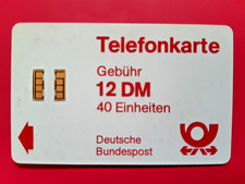 Telefonkarte Deutschland Deutsche Bundespost 12 DM 40 Einheiten  Nr. 9259259 E16
