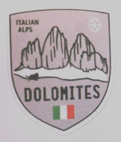 Souvenir aufkleber dolomites - souvenir-aufkleber,