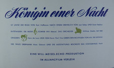 Einladung zur Uraufführung "Königin einer Nacht" 6. Dezember 1951 (118630)