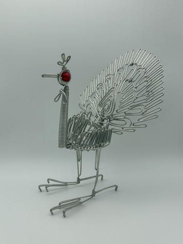 Handgefertigter pfau aus - handgefertigter,
