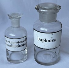2 Apothekerflaschen Glas antik