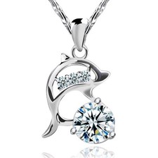 Delphin Kristall Anhänger