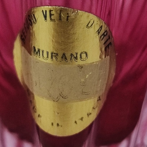 Muranoglas rippen vase flavio - muranoglas,