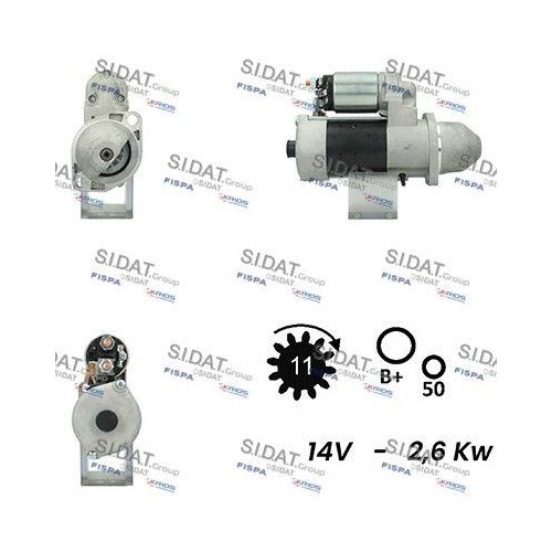 Starter sidat s12bh0288a2 für - sidat,