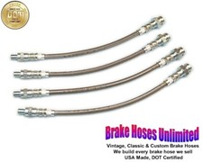 Edelstahl Bremsschlauch Set