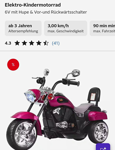 Elektro kindermotorrad - elektro-kindermotorrad, 6v