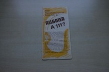 198322) Allgaier A 111 - beschädigtes Prospekt 09/1952