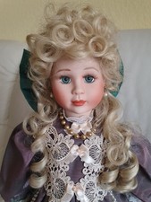 Künstlerpuppe Porzellan limitiert,mit Spieluhr 1995,neu
