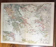 historische Landkarte 1905 "