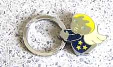 TROKA-SCHLÜSSELANHÄNGER-KR10-24/CH-FLIEGENDER ENGEL-BLAU/GELB-TOP-TROIKA-