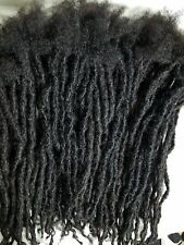 100% Echthaar Locken Handgemachte Dreadlocks 40 Stück 3" Schwarz