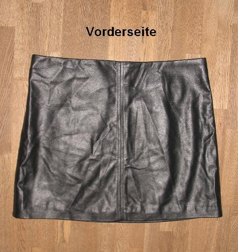 Kurzer lederrock rock - -h&m-,