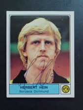 Herbert Hein Borussia Dortmund Panini 79 Sammelbild signiert ungeklebt 