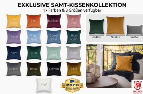 Samt kissenhülle 40x40 - samt,