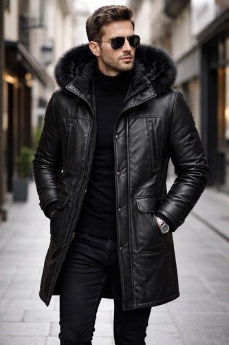 Herren echt rindsleder winter - rindsleder,