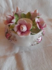 hübscher Kerzenständer / Tischkerzenständer Royal Albert Lavender Rose