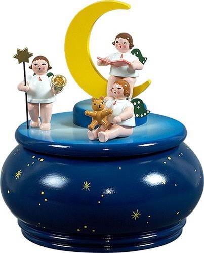 Spieldose engeltrio mit - mit, mond