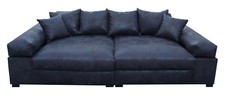 Big Sofa Couchgarnitur Megasofa Riesensofa GULIA - Gobi 4 Schwarz