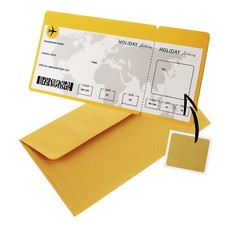 CraftWerk Flugticket mit Rubbelfläche - Gutschein Boarding Pass für Reise Urlaub