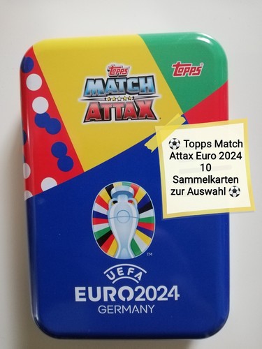 Topps match attax euro - match, 2024