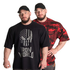 GASP Thermal Skull Tee Oversized T-Shirt Fitness Bodybuilding Gym Wear