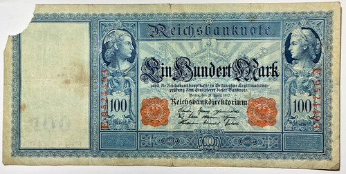 Deutsches reich 100 mark 1910 - deutsches,