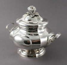 ZUCKERDOSE DECKELDOSE Silber 84 Zolotniki ST.PETERSBURG 1862 MEISTER TS TOP!!