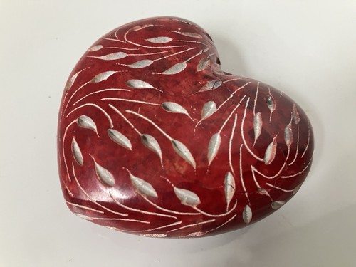 Speckstein herz rot - speckstein-herz,