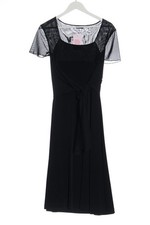 TAIFUN Cocktailkleid Damen Kleid Gr. DE 40 schwarz Elegant